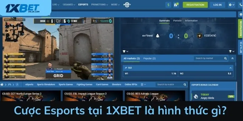 Cược Esports tại 1XBET là hình thức gì?